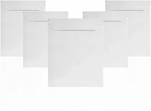 Pack of 10 White Rigid Mailers 13x18 Stay Flat Paperboard Photo