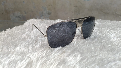 Uv Protection Ultra Lightweight Rectangular Polarized Sunglasses-Black