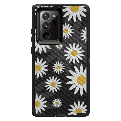 MightySkins CF-OTDSAGNO20UL-Daisies Carbon Fiber Skin for Otterbox Def