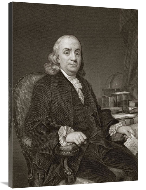 Global Gallery GCS-283033-40-142 40 in. Benjamin Franklin Art Print - 