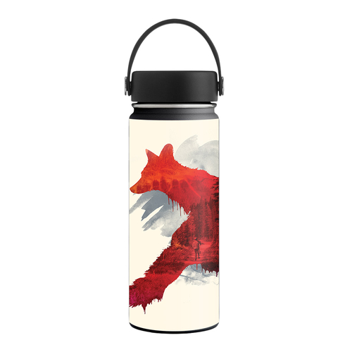 MightySkins HFWI18-Fox Blood Skin for Hydro Flask 18 oz Wide Mouth - F