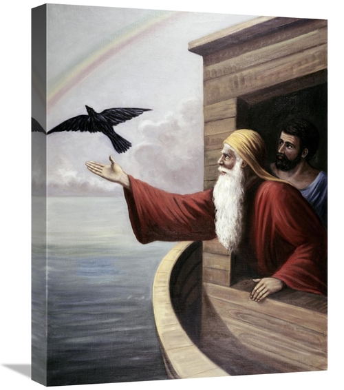 Global Gallery GCS-276726-22-142 22 in. Noah Releasing the Raven Art P
