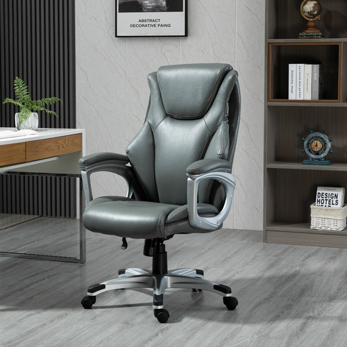 Vinsetto High Back Executive Chair PU Leather Office Chair Swivel