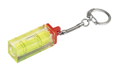 Hillman 5985403 Plastic Clear Mini Level Key Ring - Pack of 25