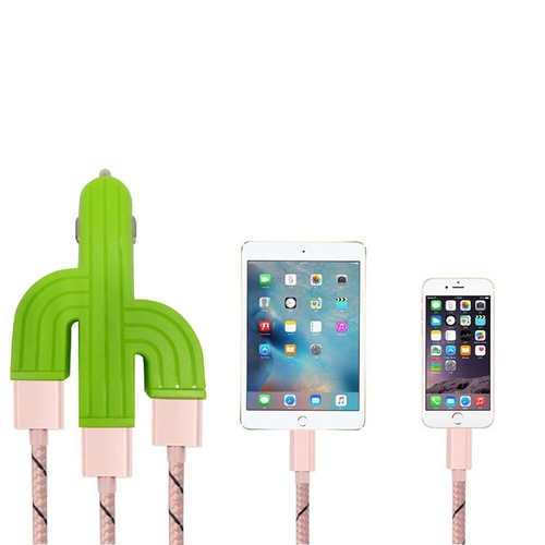 Car Mobile Phone Charger Cactus 3U Car Charger