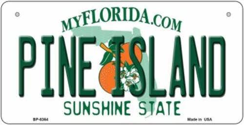 Smart Blonde BP-8364 Pine Island Florida Novelty Metal Bicycle Plate -