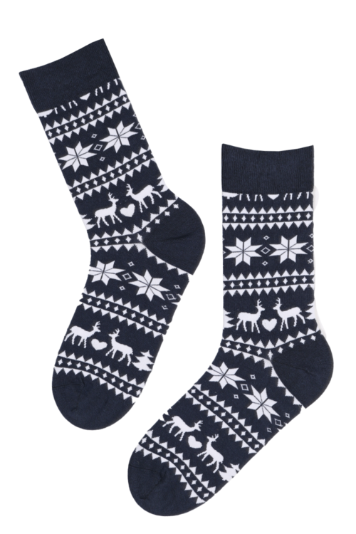 NORTH POLE blue cotton socks for men 