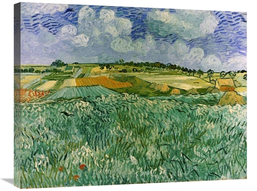 30 in. Plain Near Auvers Art Print - Vincent Van Gogh