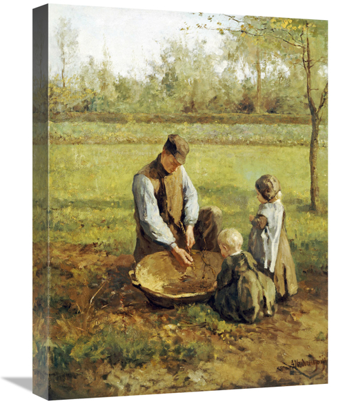 Global Gallery GCS-266940-22-142 22 in. Watching Father Work Art Print