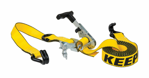Keeper 8015812 1.5 in. x 14 ft. Yellow Tie Down with Ratchet - 1467 lb