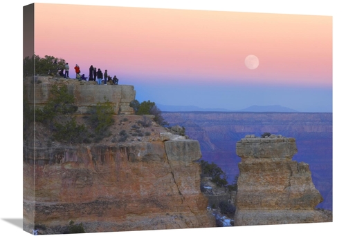 Global Gallery GCS-397138-1824-142 18 x 24 in. Tourists Enjoying Sunse