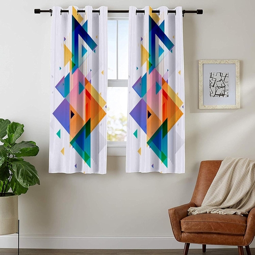Unique Polyester 3D Multicolor Graphics Digital Printed Curtain