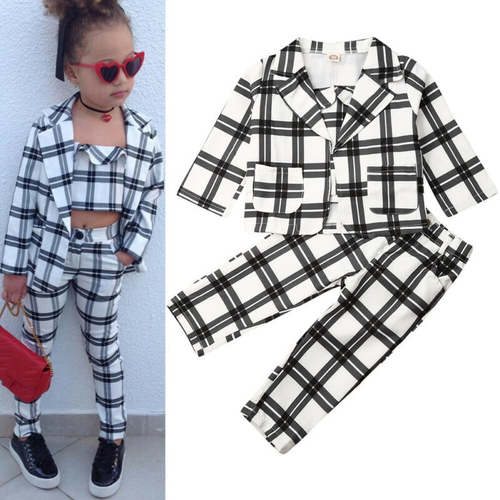 Autumn 3Pcs Fashion Kids Baby Girl Winter Clothes