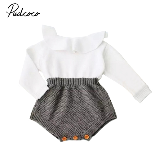 Brand New Newborn Baby Girl Wool Knitting Romper