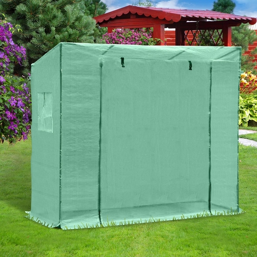 Outsunny 6.5x2.5x5.5ft Walk-in Garden Greenhouse Tomato Plant House