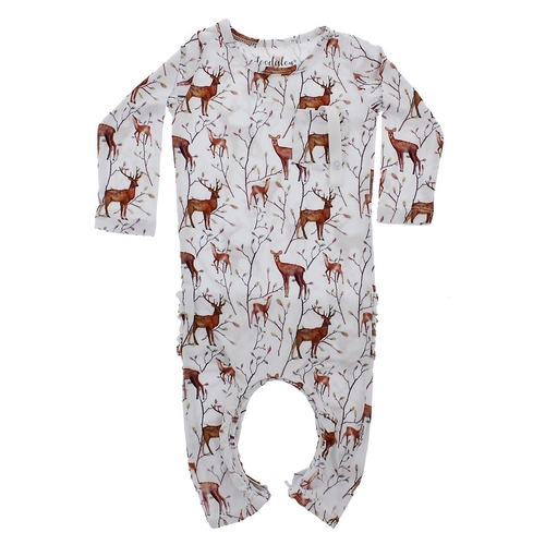 Oh Deer - Doodalou Bamboo Baby Romper - 6 - 9 Months