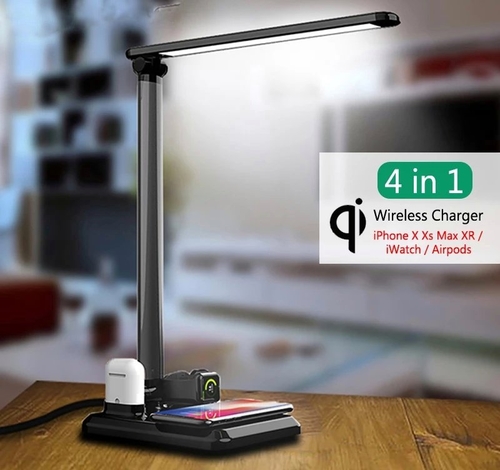 4-in-1 Wireless Charger + Lamp