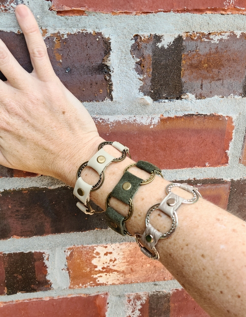 Leather Metal Boho Bracelet