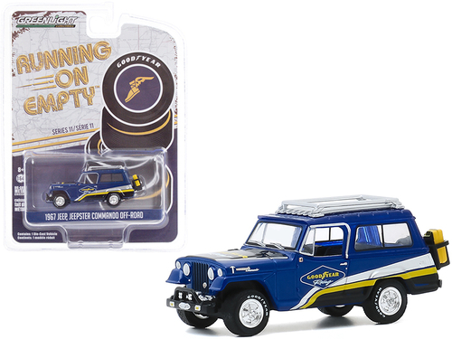 1967 Jeep Jeepster Commando Off-Road with Roof Rack Blue with Stripes