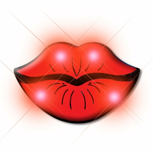 Blinkee 640000 Lips Flashing Body Light Lapel Pins
