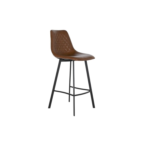 Stool DKD Home Decor Black Metal Camel Polyurethane (56 x 49 x 110 cm)