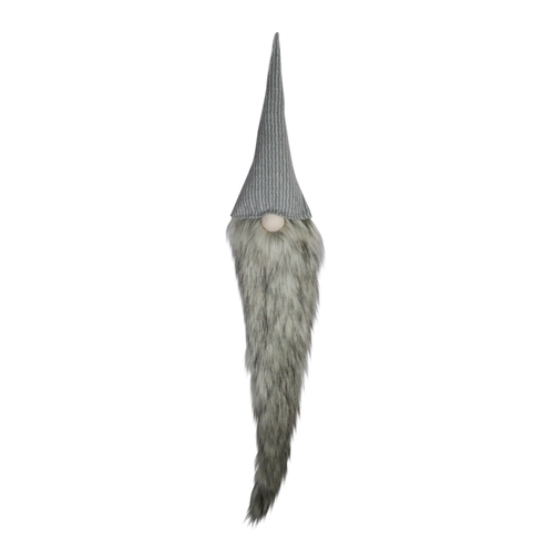 Northlight 33750204 42 in. Light Gray Hanging Christmas Gnome Decorati