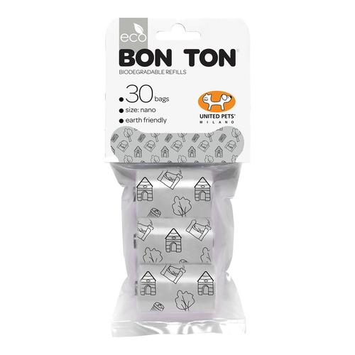 Sanitary bags United Pets Bon Ton Nano Dog White (3 x 10 uds)