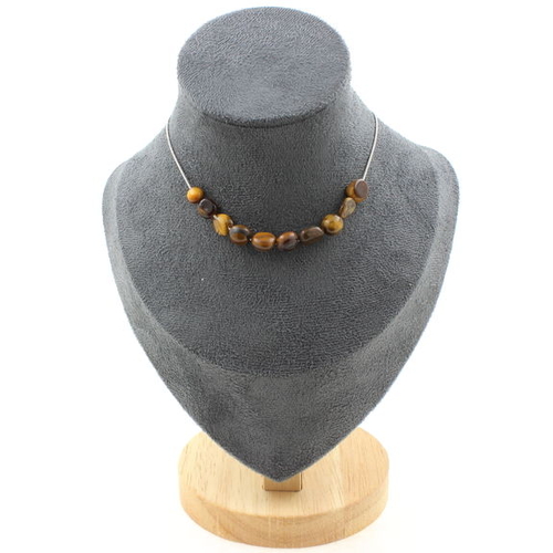 Tiger's Eye from South Africa 10 beads necklace.