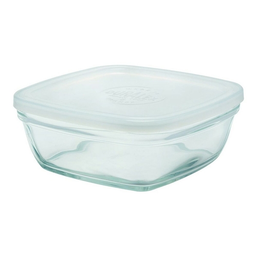 Lunch box Freshbox Transparent Squared With lid (14 x 14 x 6 cm) (14