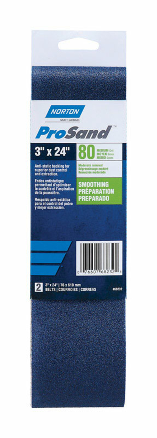 Norton 1918069 ProSand 24 L x 3 in. Zirconia Alumina Abrasive Sanding 