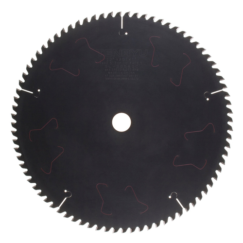 Tenryu 2803187 12 Dia. x 1 in. PTFE Coated Silencer Series Saw Blade -