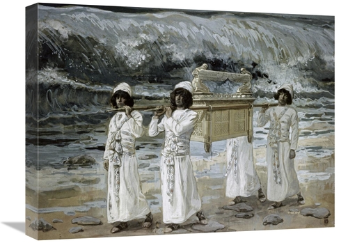 Global Gallery GCS-280216-22-142 22 in. Ark Passes Over the Jordan Art