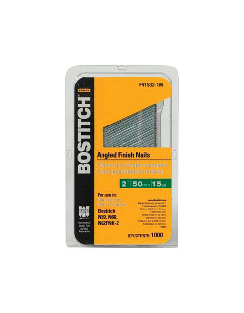 Stanley Bostitch 2607703 15 Gauge Smooth Shank Angled Strip Finish Nai