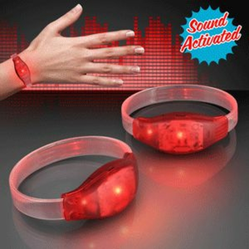 Blinkee 1561077 Sound Activated LED Bracelet, Red