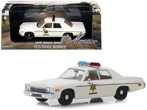 1975 Dodge Monaco Cream \Hazzard County Sheriff\" 1/43 Diecast Model