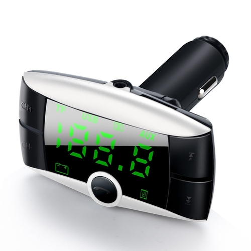 HandsFree Wireless Bluetooth FM Transmitter + AUX