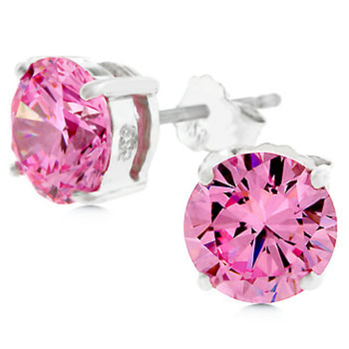 Main Blossom Stud Cubic Zirconia Earrings image