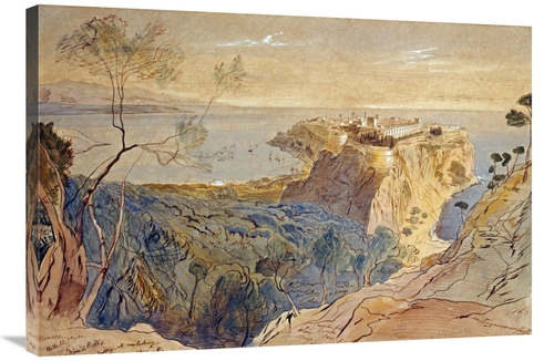 Global Gallery GCS-266737-36-142 36 in. Monaco Art Print - Edward Lear