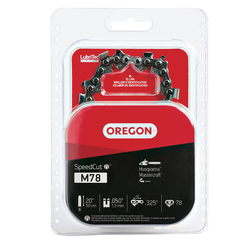 Oregon 7605090 SpeedCut Chainsaw Chain 78 links 20 in. for Husqvarna