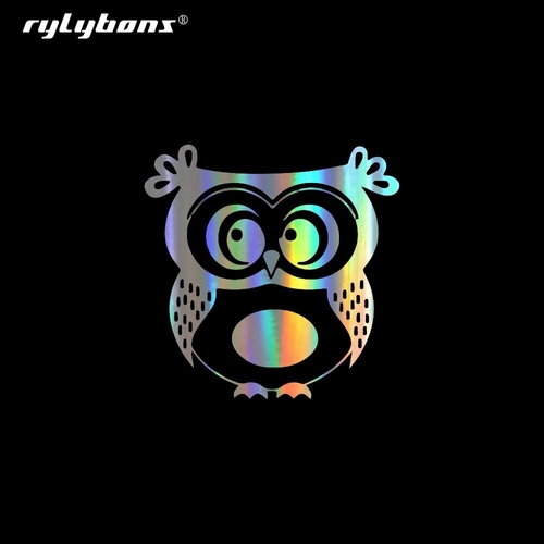 rylybons Cute Owl Car Stickers Motorcycle decals