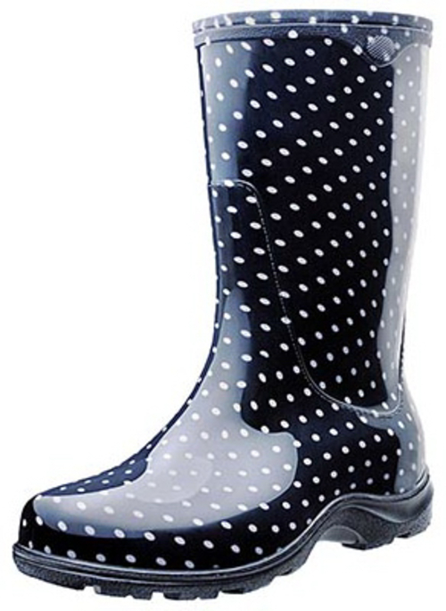 Principle Plastics 5013BP10 Polka Dot Tall Boot- Size 10