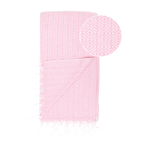 Beach Spa Turkish Hammam Towel Ela Pink