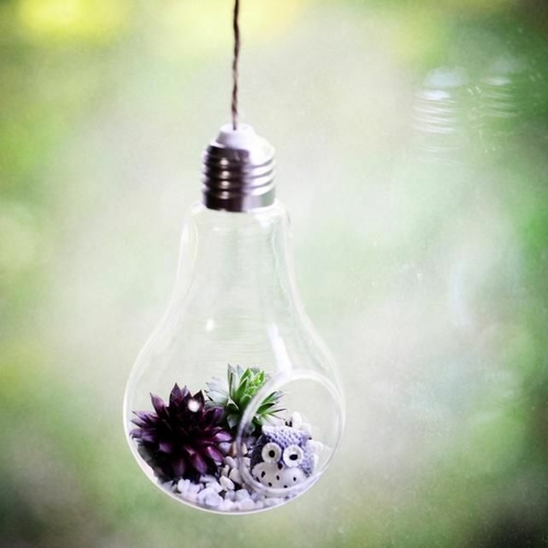 Modern Light Bulb Planter