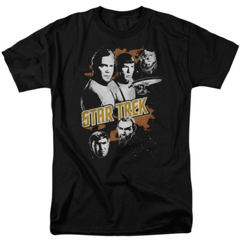 Trevco Star Trek-Graphic Good Vs Evil - Short Sleeve Adult 18-1 Tee - 