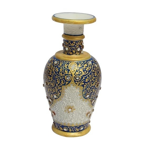 Handicrafts Kuppi Work Marble Flower Vase