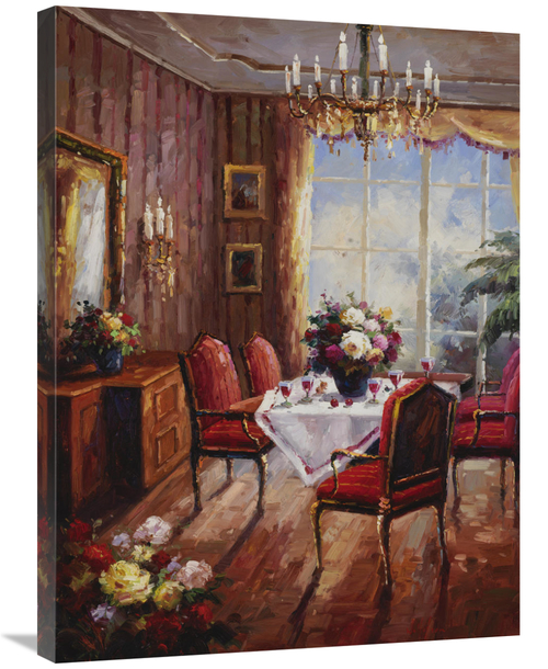 Global Gallery GCS-132535-2432-142 24 x 32 in. Wine Apertif Salon Art 