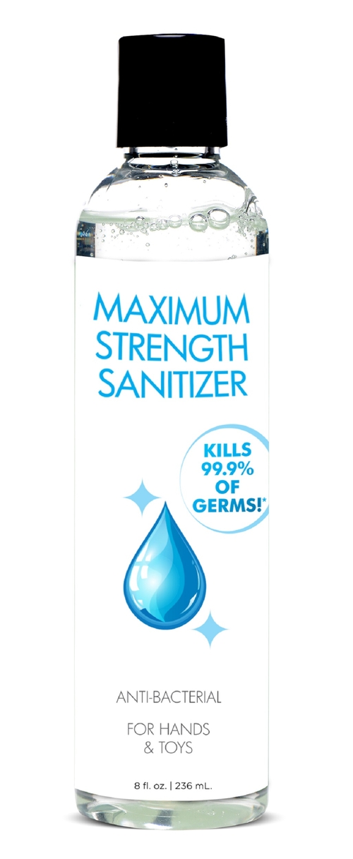 Maximum Strength Toy and Hand Sanitizer -  8 Fl. Oz./ 236 ml