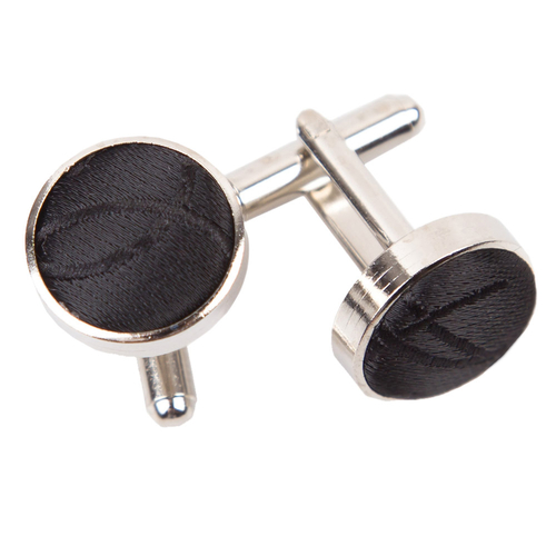 Swirl Cufflinks - Black