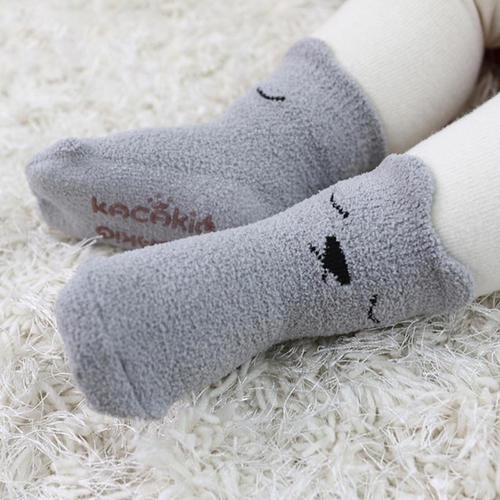 Autumn Winter Baby Socks Unisex Coral Velvet