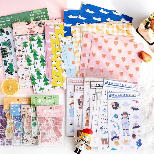 1PACK Cute Girl Peach Flower Sticker Marker